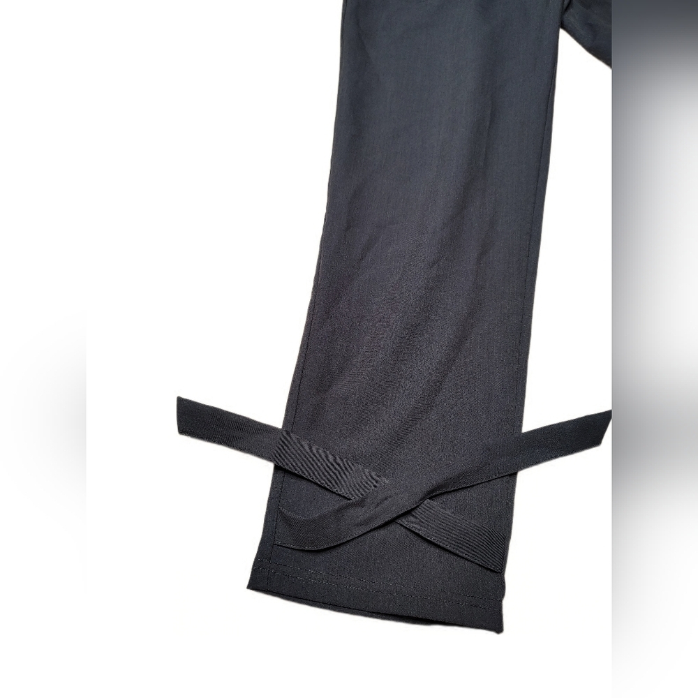 Grace Karin Stylish Black Tie-Waist Pants - Picture 4 of 5